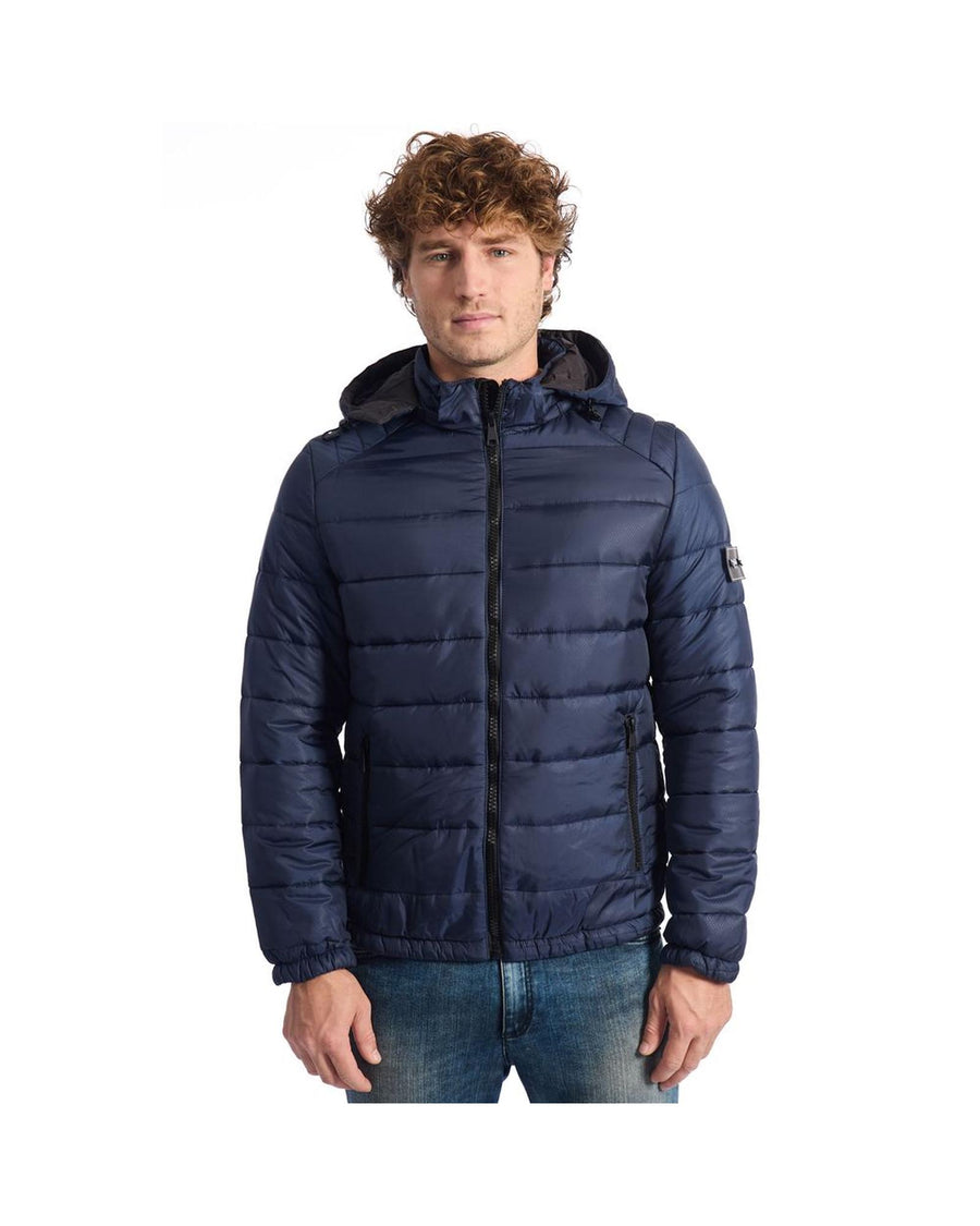 Baldinini Trend Men's Blue Polyester Jacket - 2XL