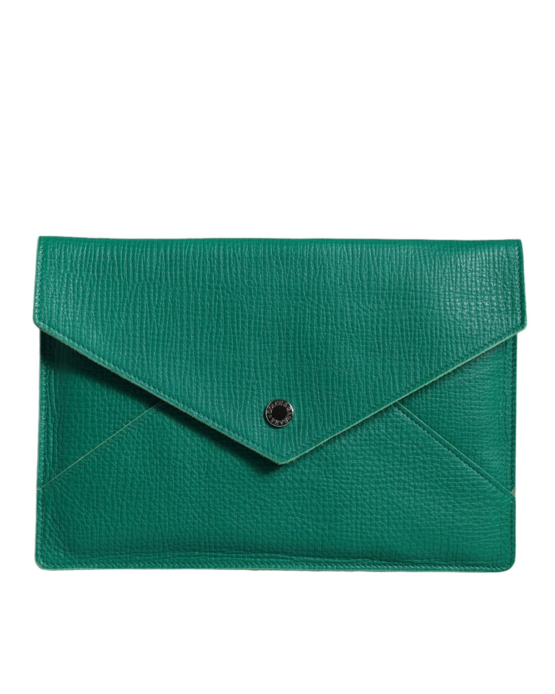 Dolce & Gabbana Women's Green Leather Handbag Clutch Mini Purse Pouch Tablet Case - One Size