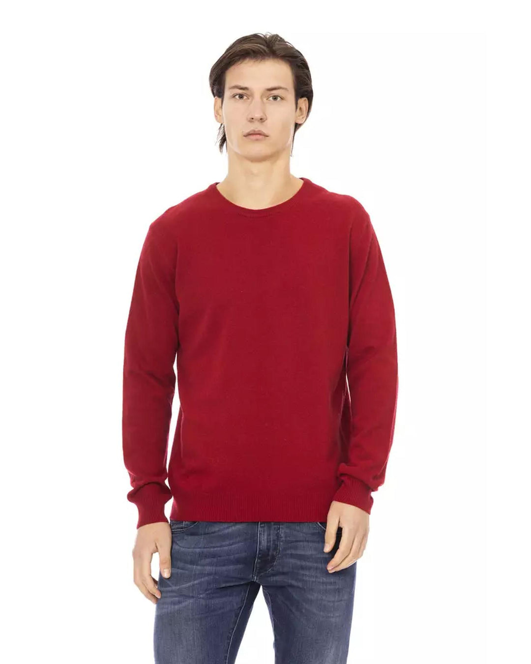 Crewneck Sweater with Baldinini Monogram Detail S Men