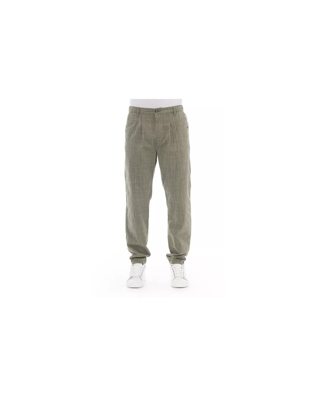 Front Zipper and Button Closure Chino Trousers 50 IT Men