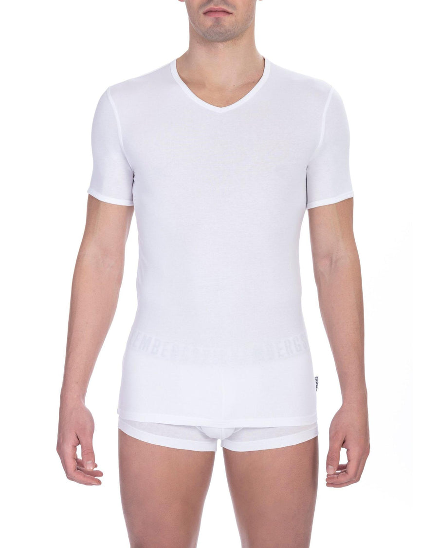 Bikkembergs Men's White Cotton T-Shirt - L