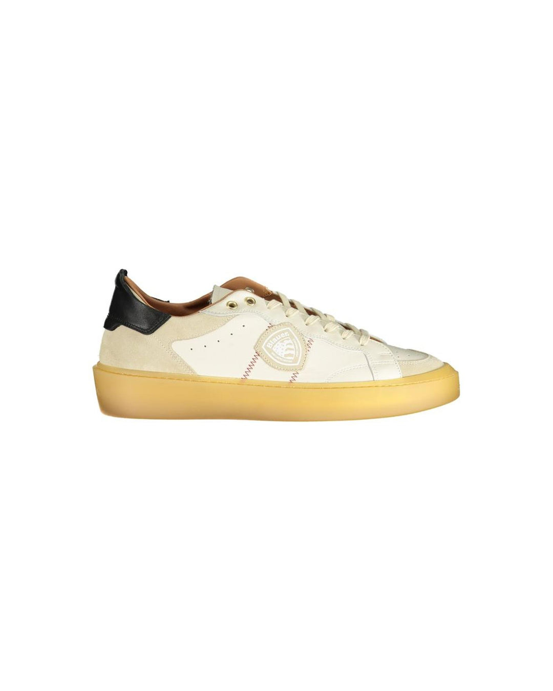 Blauer Men's White Polyester Sneaker - 41 EU