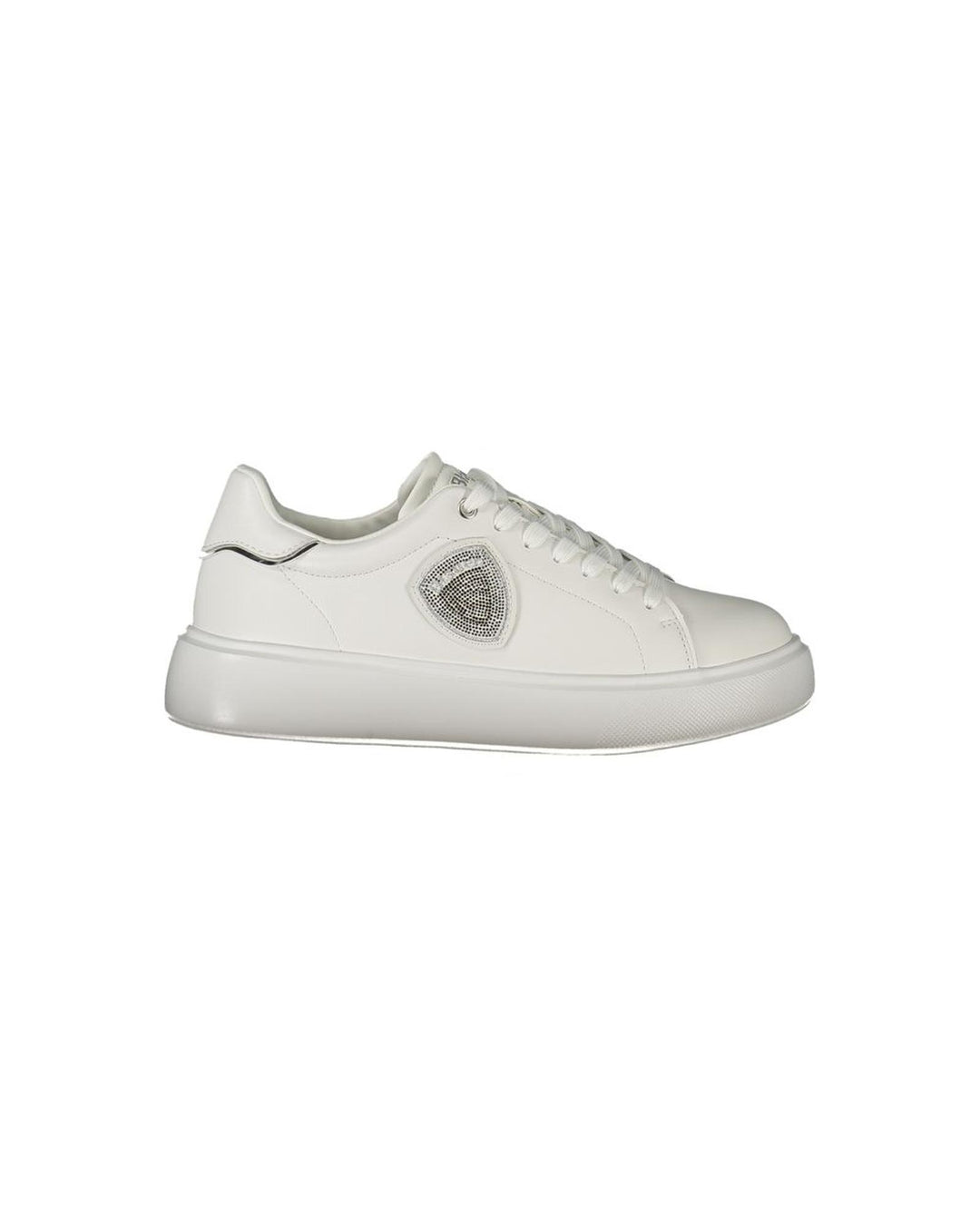 Blauer Women's White Leather  Sneaker - 38 EU