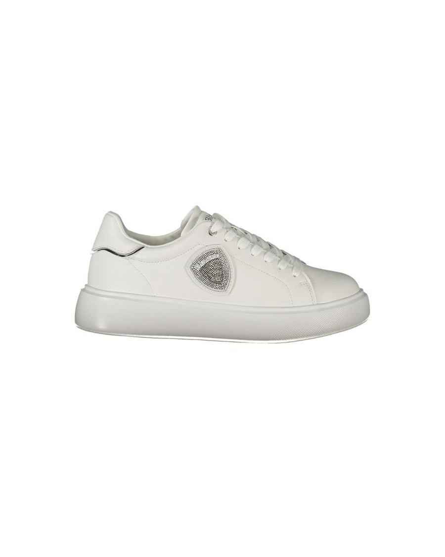 Blauer Women's White Leather  Sneaker - 38 EU