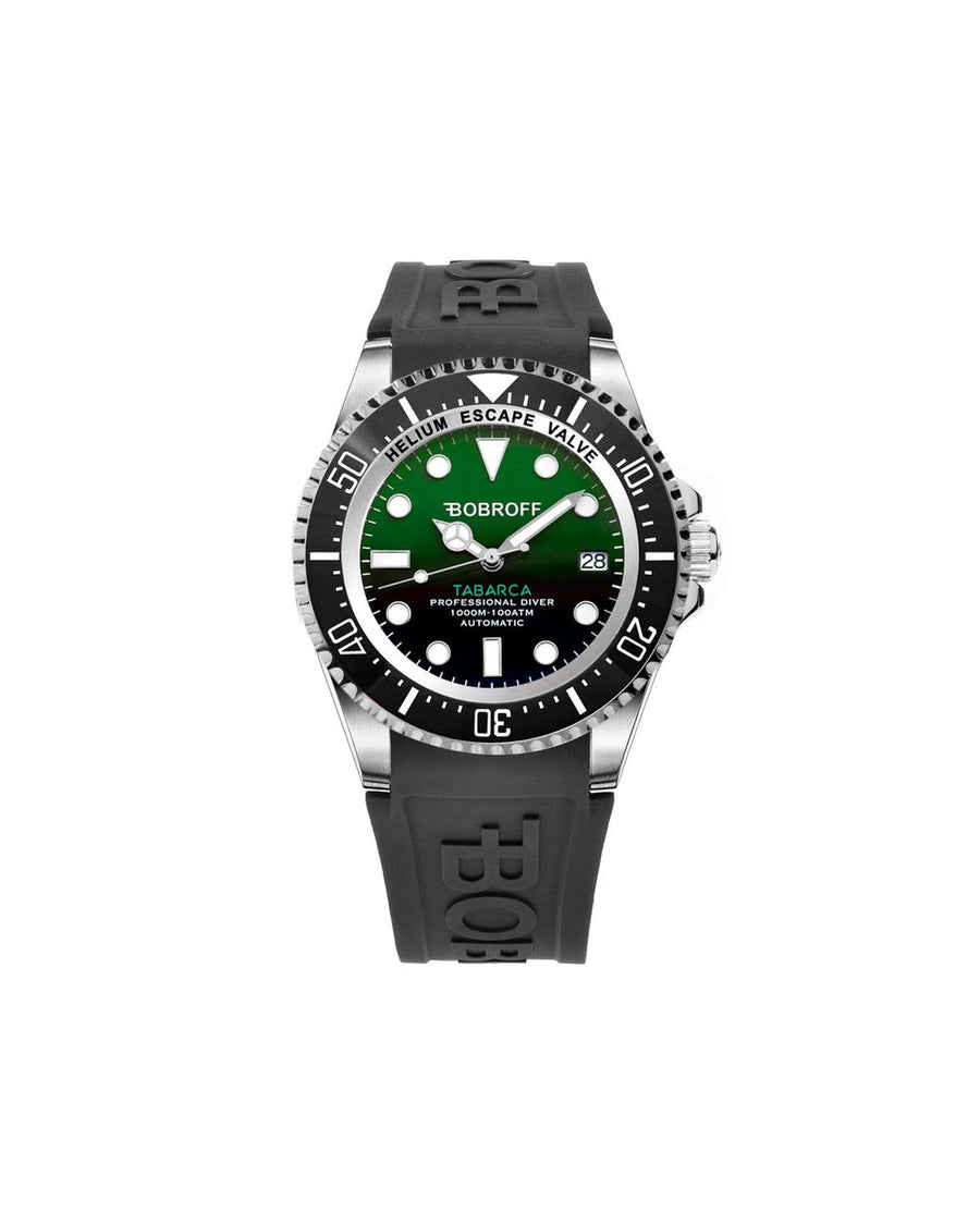 Bobroff Men's Black Rubber Watch - One Size