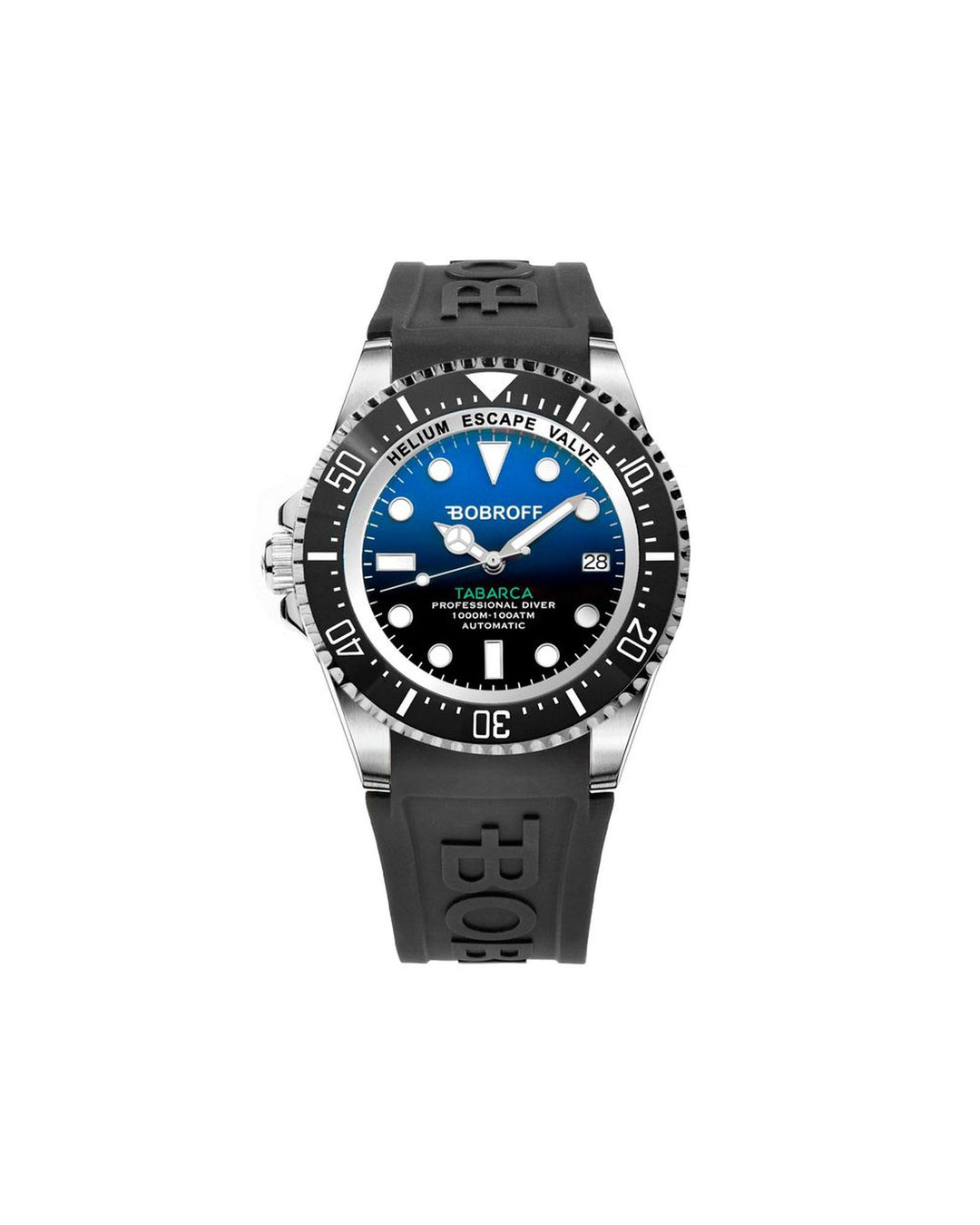 Bobroff Men's Black Silicone Watch - One Size