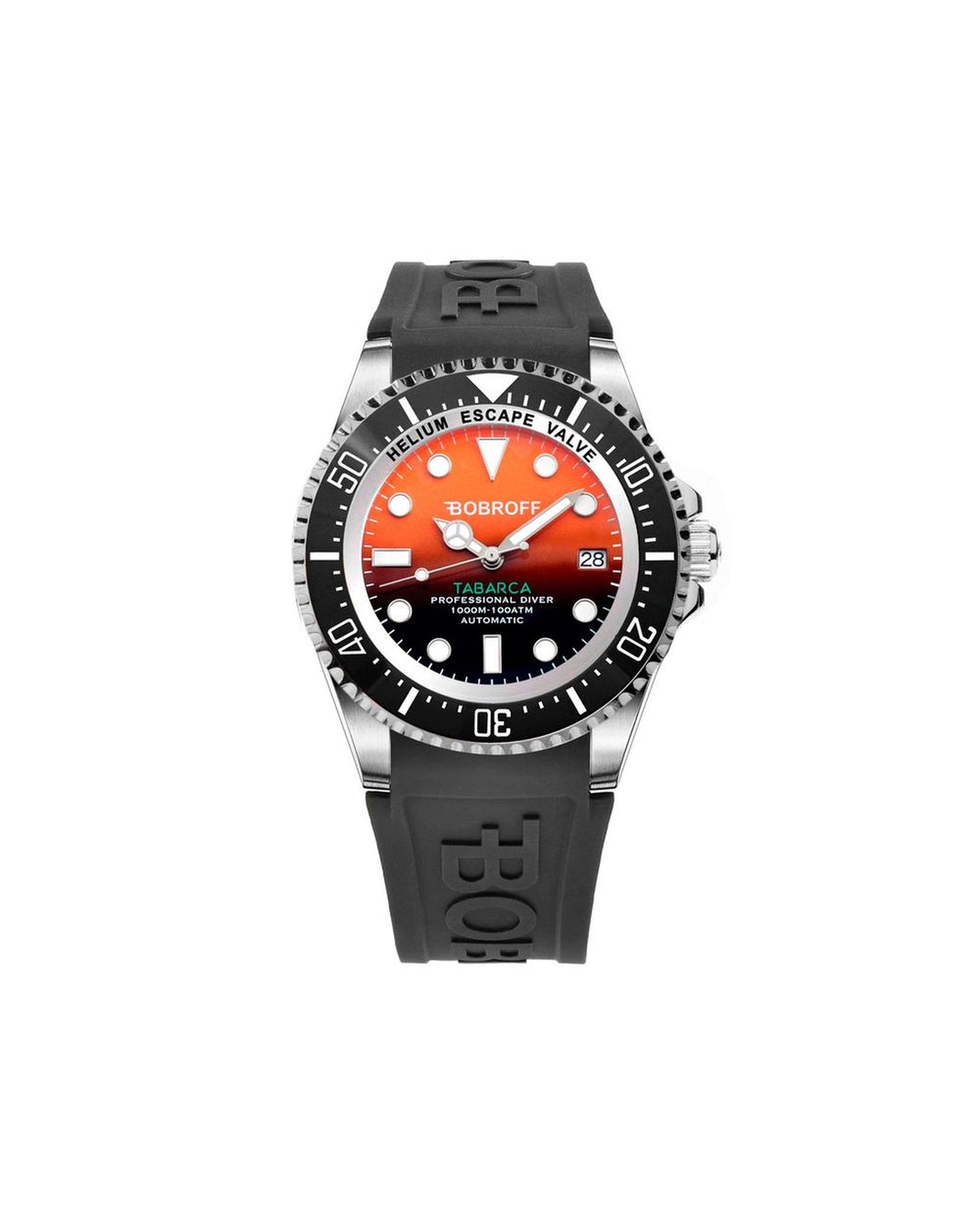 Bobroff Men's Black Rubber Watch - One Size