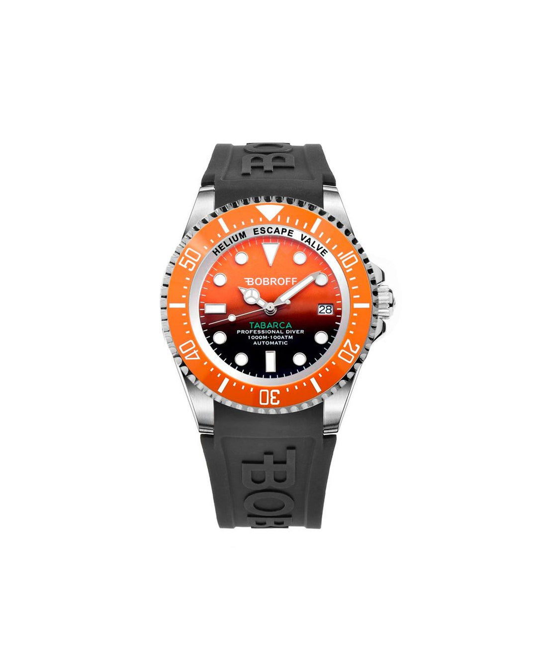 Bobroff Men's Black Rubber Watch - One Size