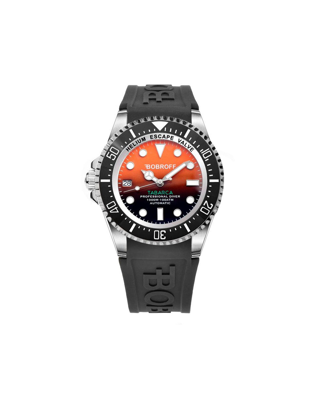 Bobroff Men's Black Rubber Watch - One Size