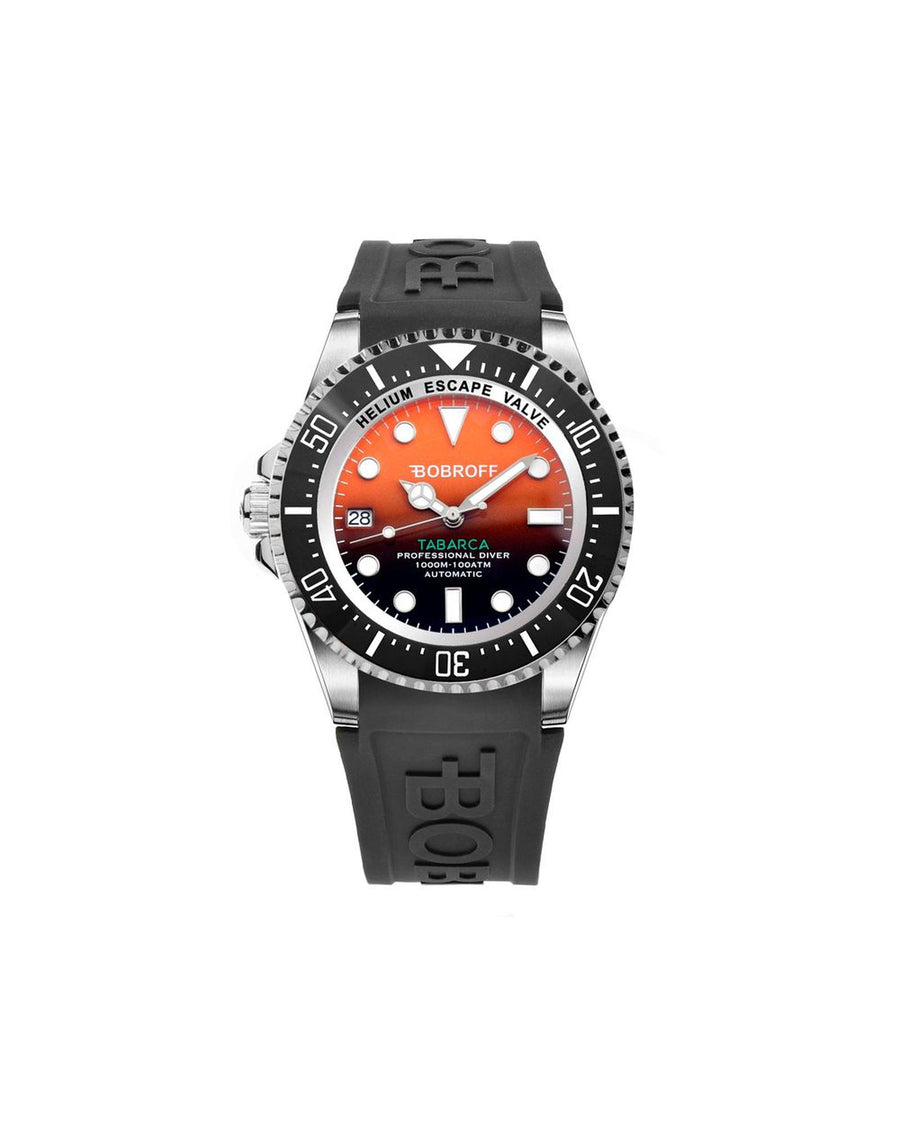 Bobroff Men's Black Rubber Watch - One Size