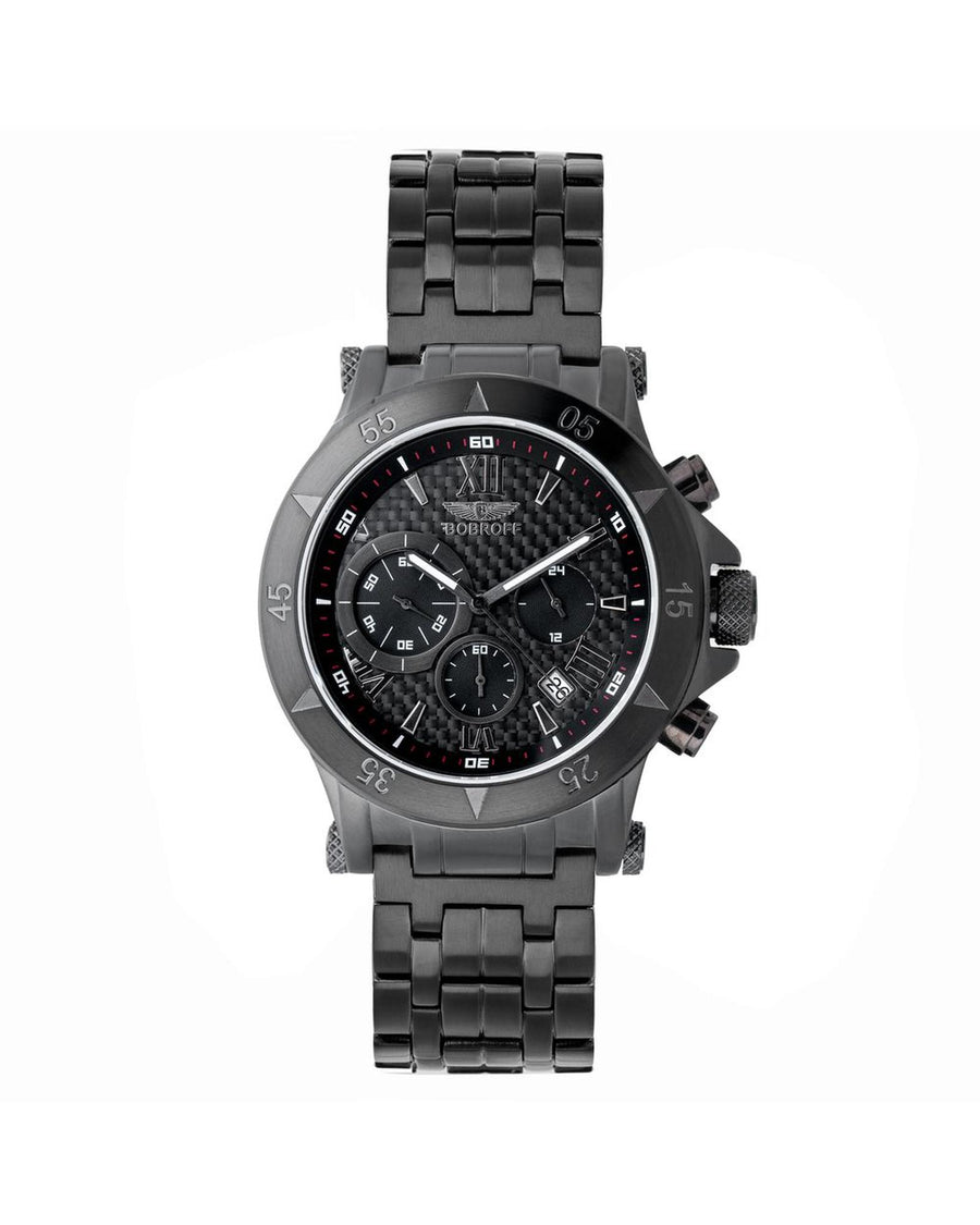 Bobroff Men's Black Steel Watch - One Size