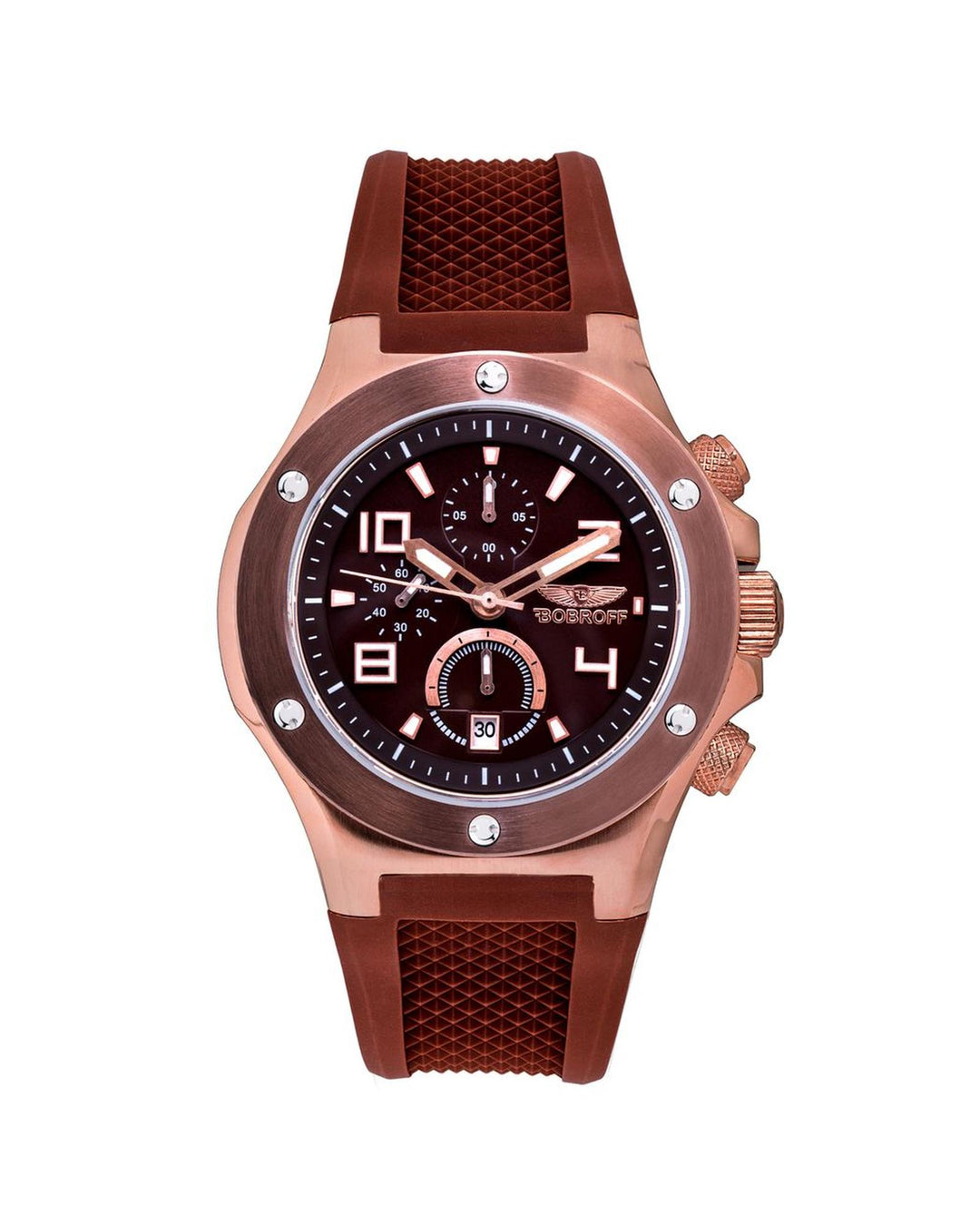 Bobroff Men's Brown Rubber Watch - One Size