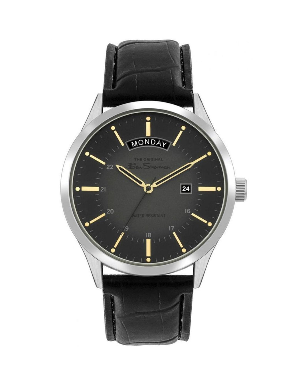 Ben Sherman Men's Black Leather Watch - One Size