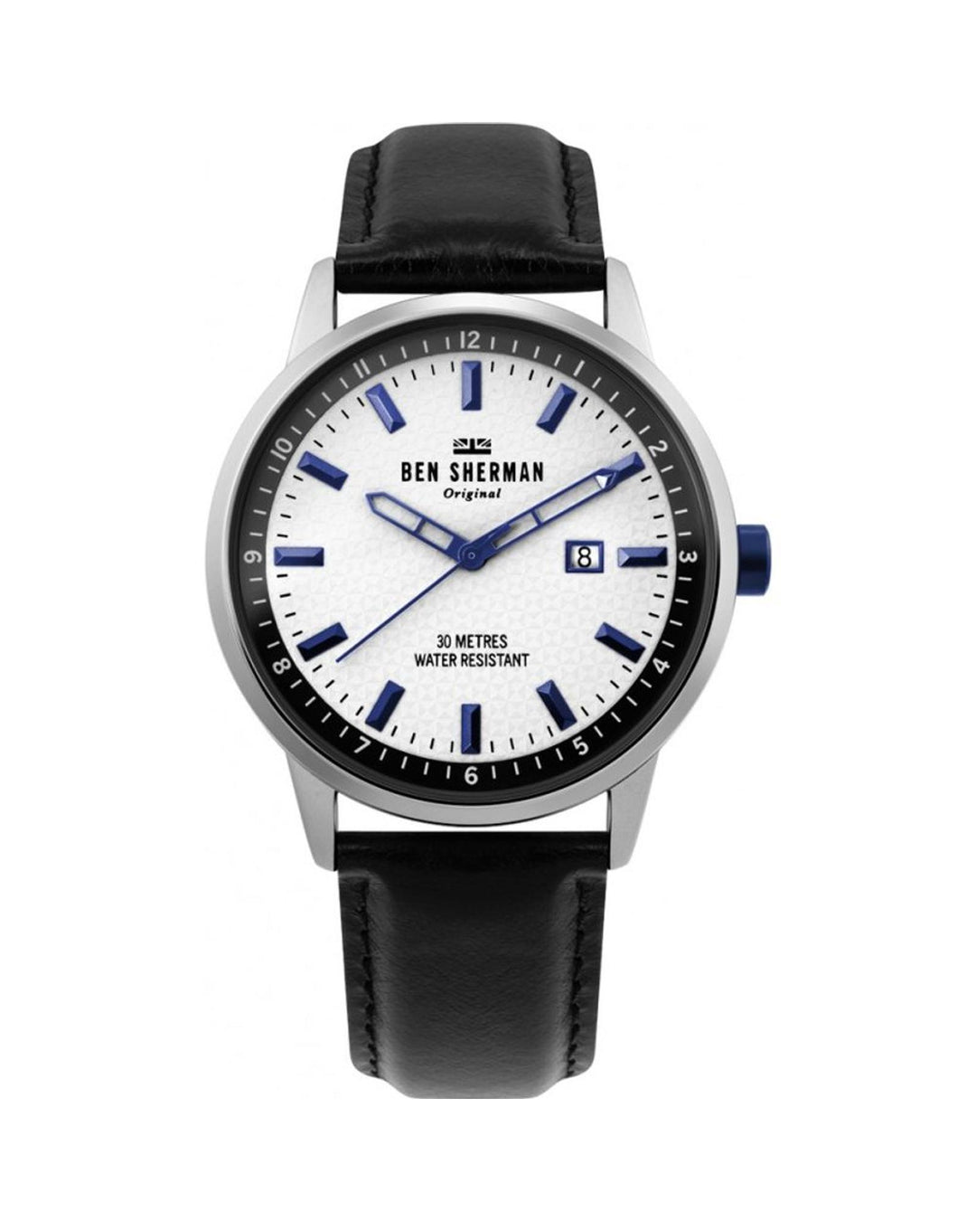 Ben Sherman Men's Black Leather Watch - One Size