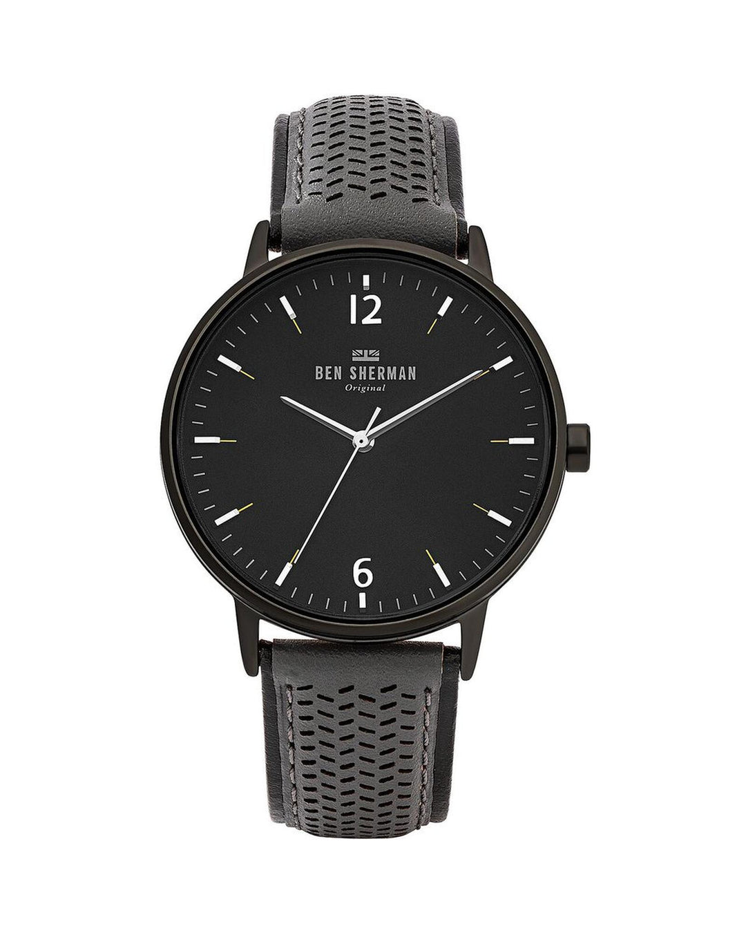 Ben Sherman Men's Black Leather Watch - One Size