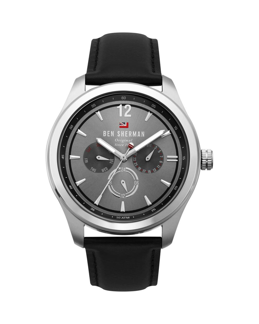 Ben Sherman Men's Black Leather Watch - One Size