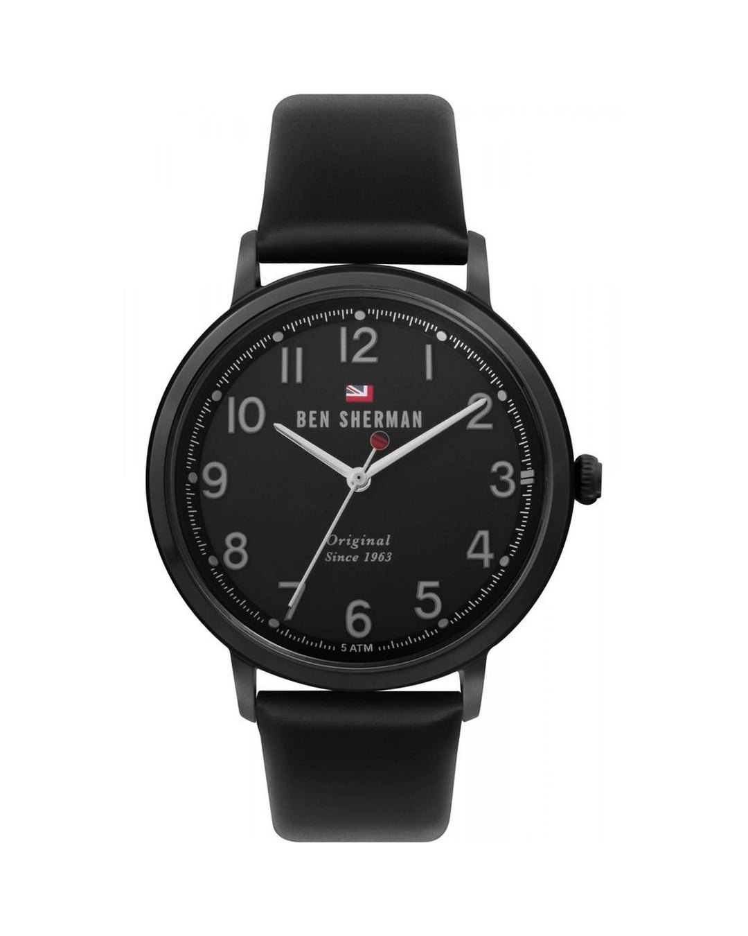 Ben Sherman Men's Black Leather Watch - One Size
