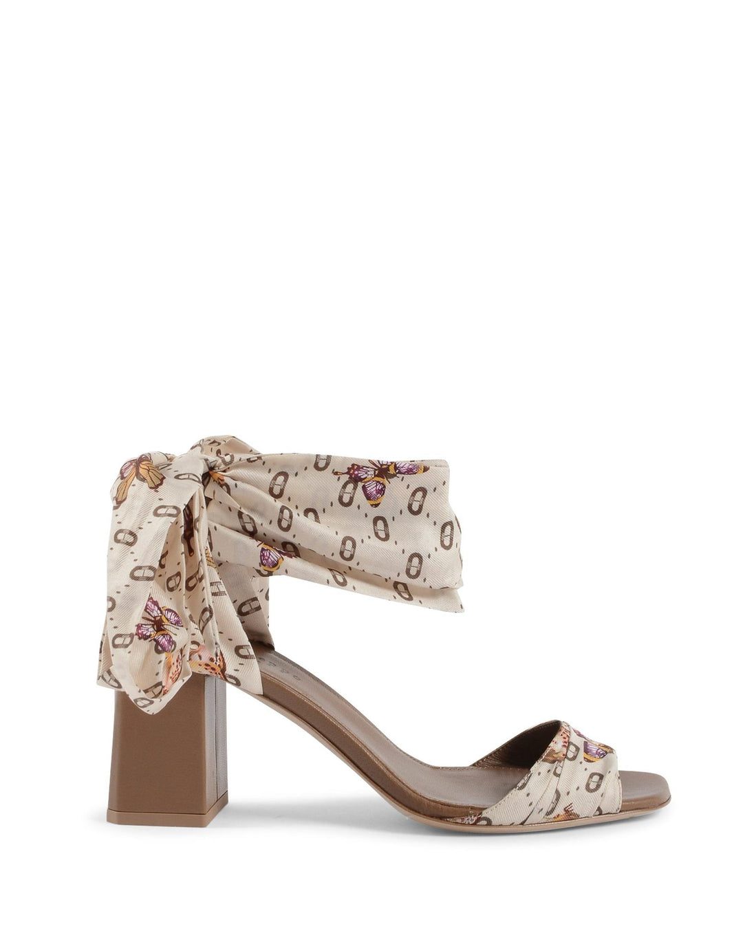 Silk Heeled Sandal - 38.5 EU