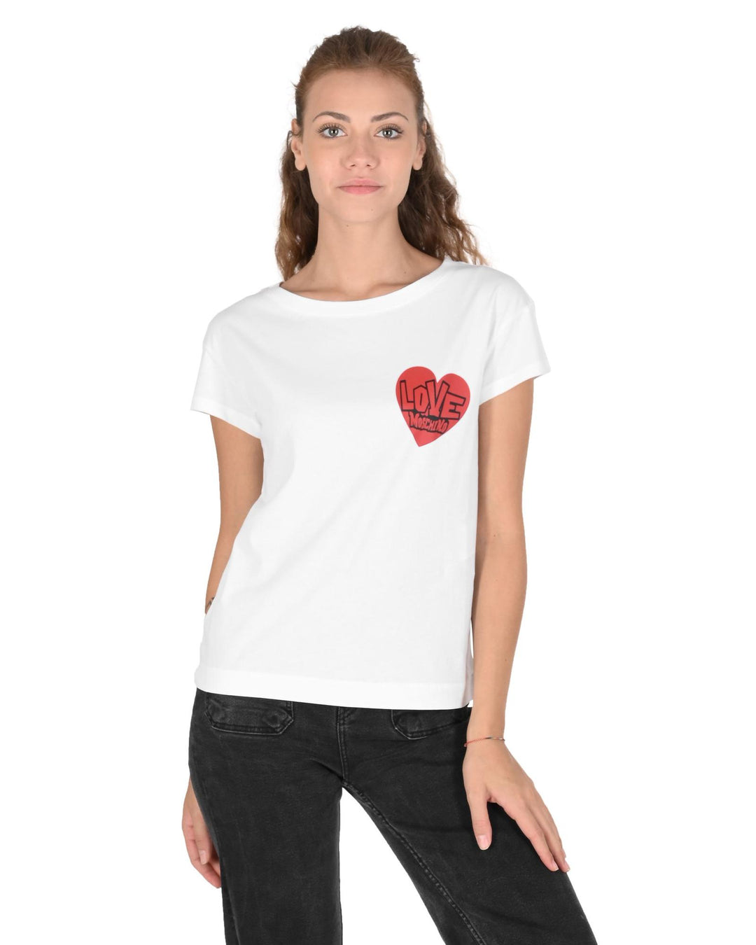 Love Moschino Women's T-Shirt White - 38 IT