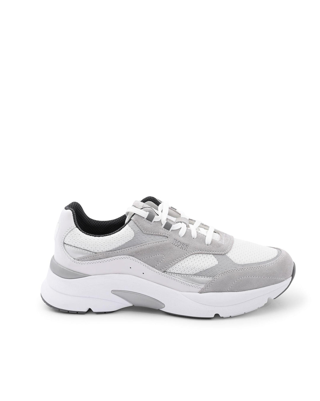 Hugo Boss Men's White Leather Sneakers in White - 43 EU