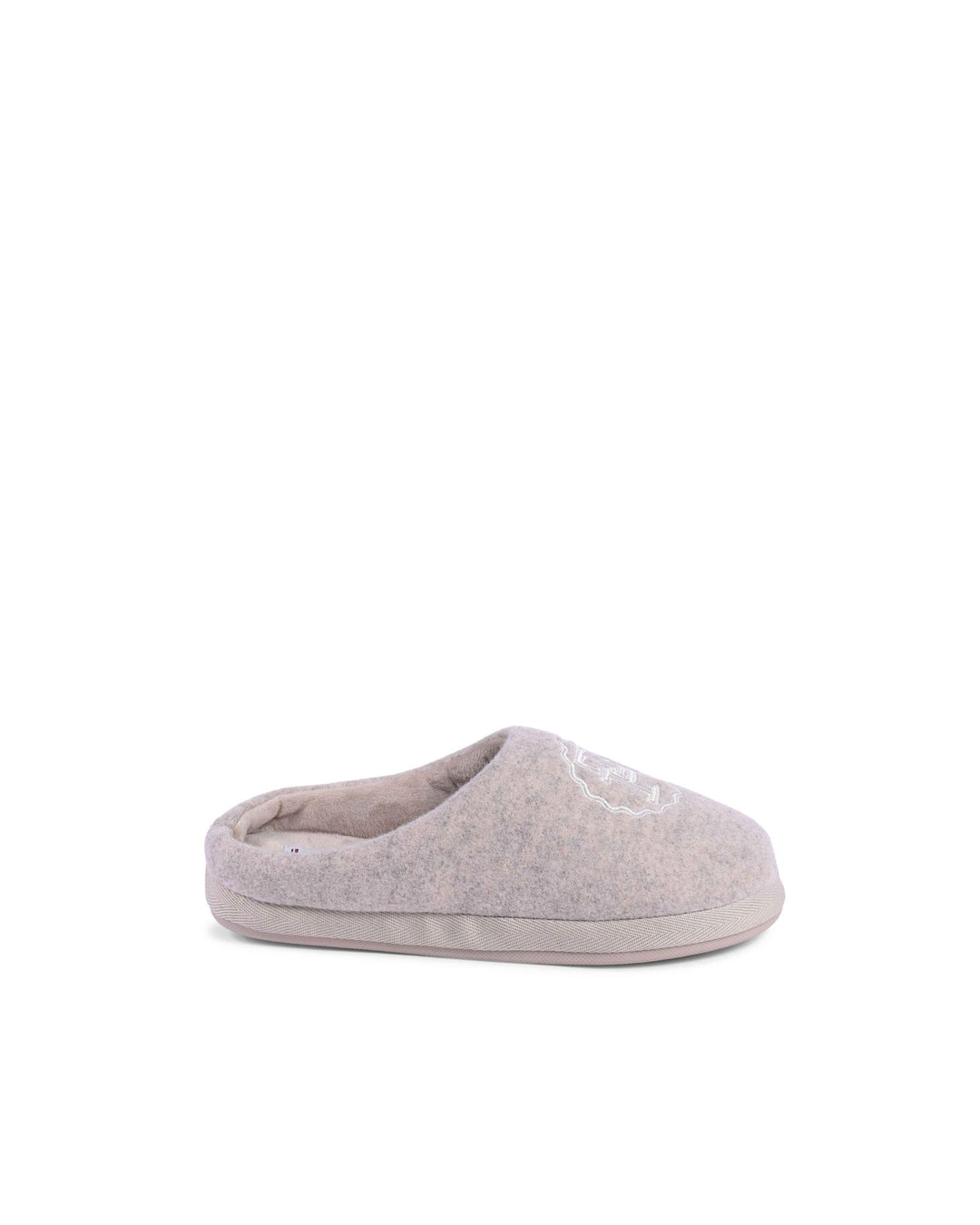 Felted Wool Slippers with Embroidered Logo - 39.5 EU