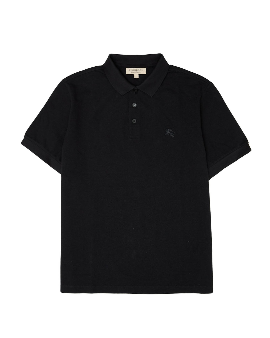 Burberry Men's Black Cotton Collared Polo Shirt - 54 IT