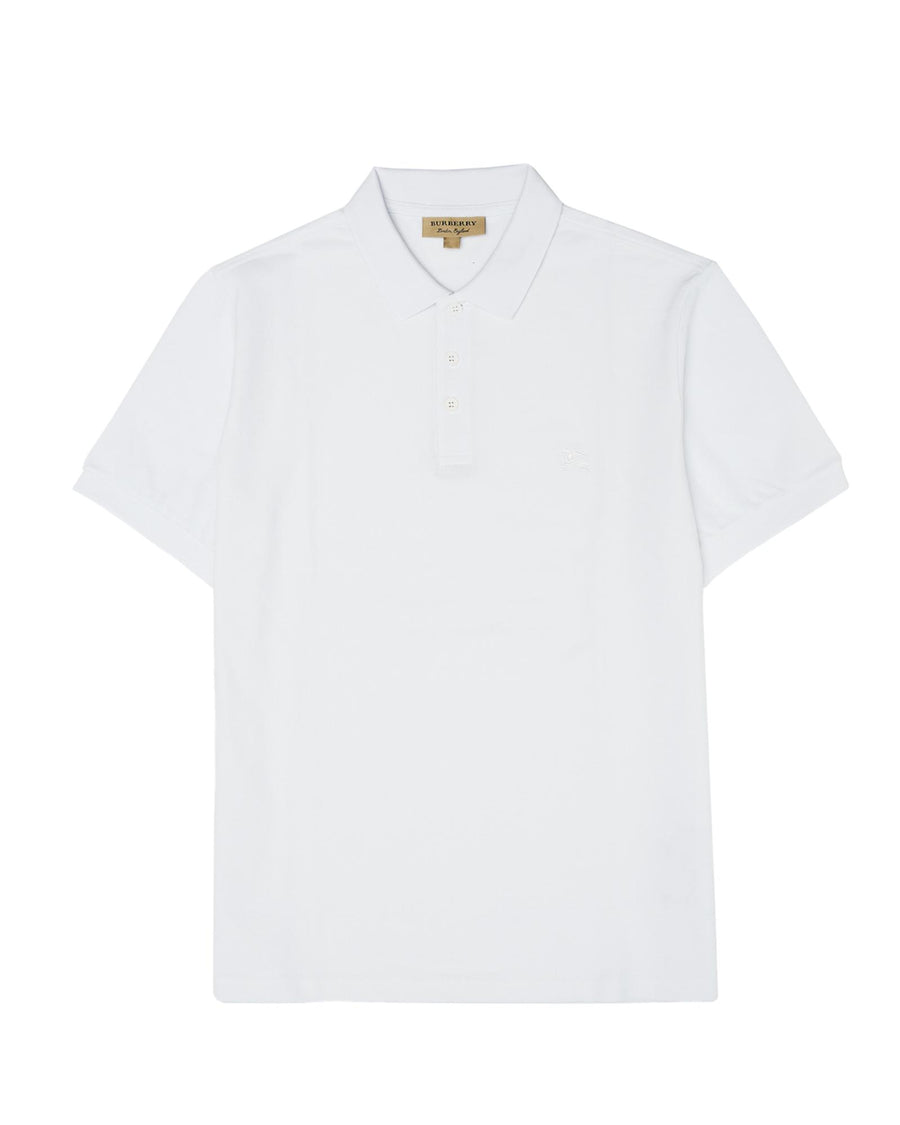 Burberry Men's White Cotton Collared Polo Shirt - 54 IT