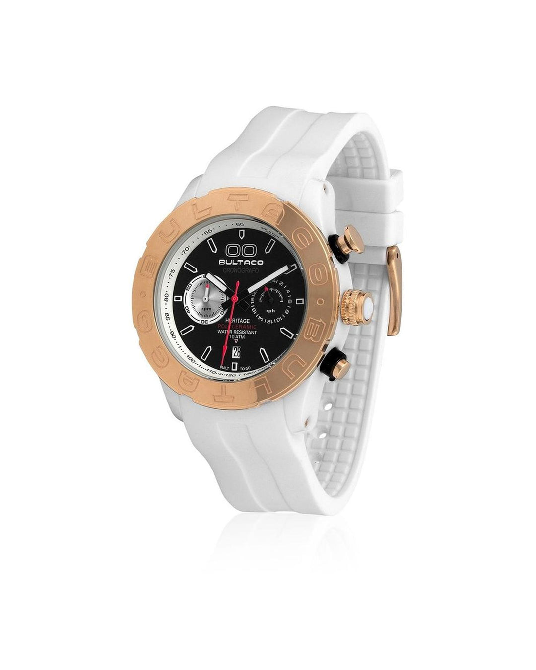 Bultaco Men's White Rubber Watch - One Size