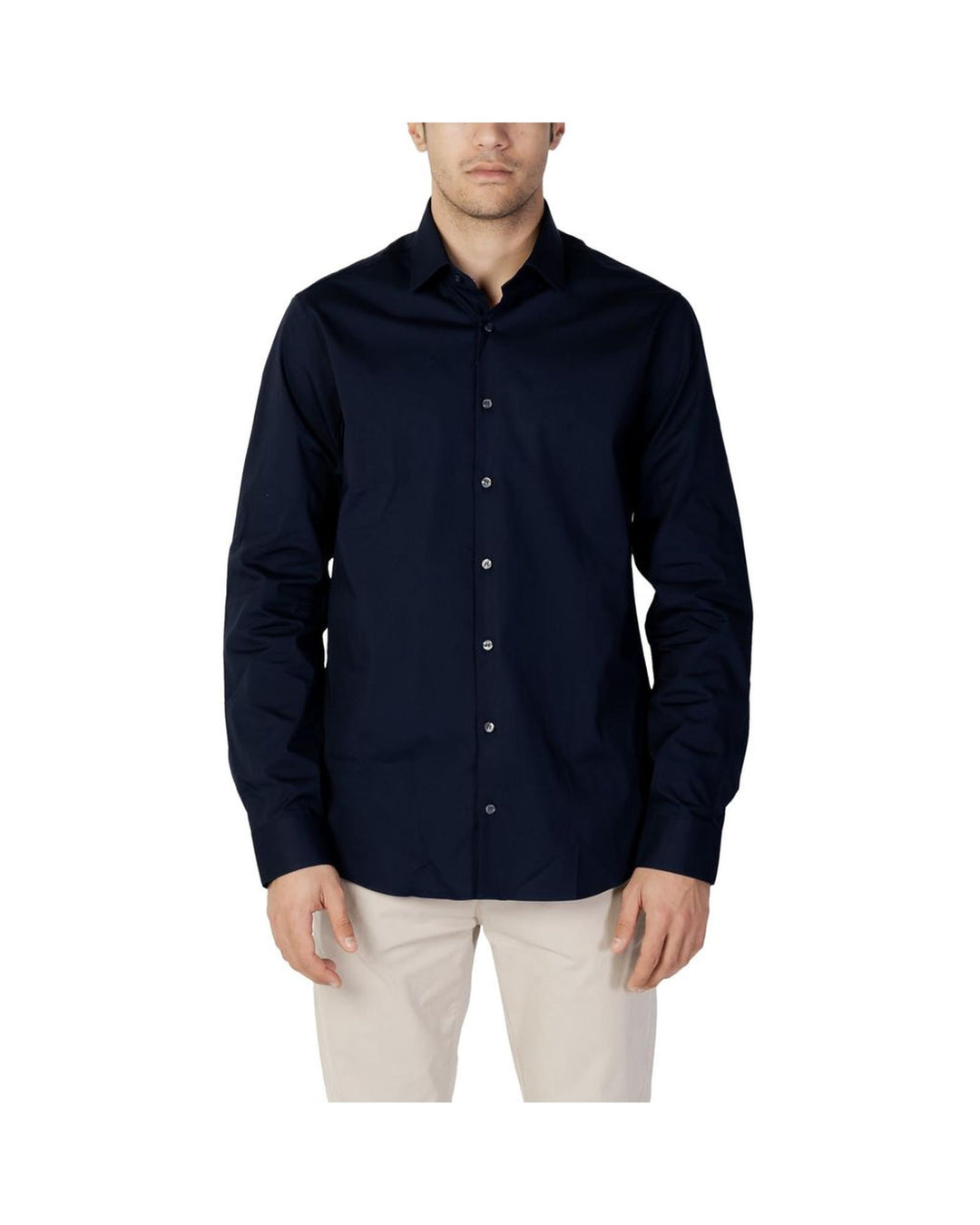 Calvin Klein Men's Blue Cotton Shirt - 41 IT
