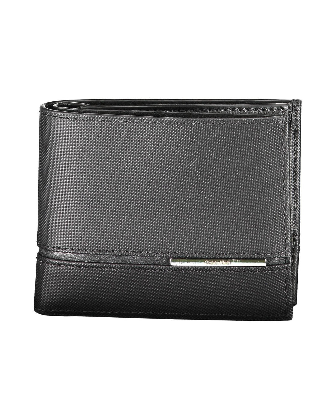 Calvin Klein Men's Black Leather Wallet - One Size