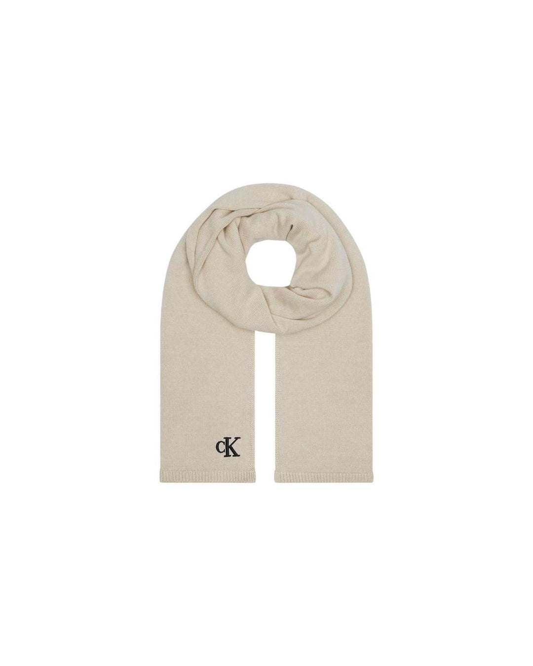 Calvin Klein Women's Beige Cotton Scarf - One Size