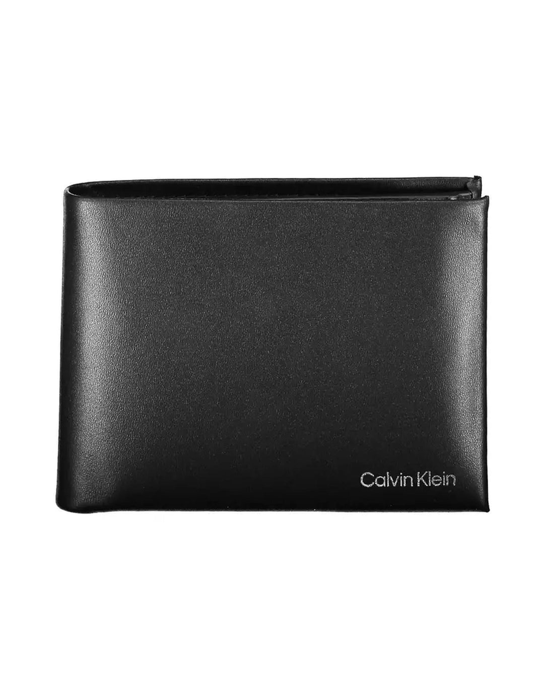 Calvin Klein Men's Black Leather Wallet - One Size