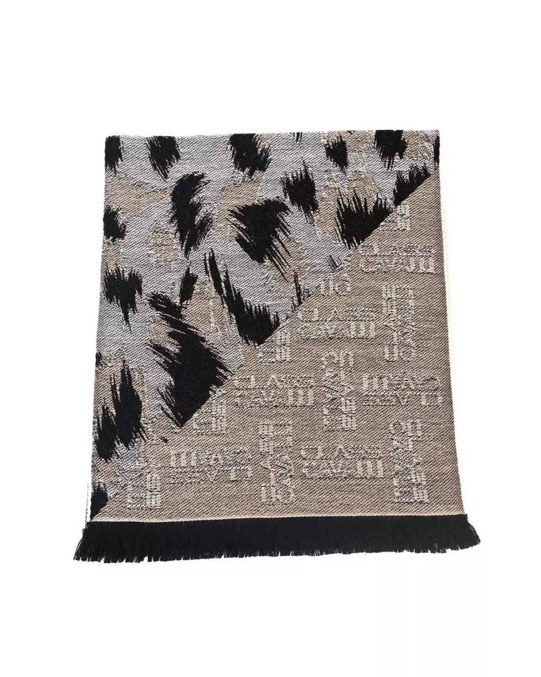 Cavalli Class Men's Chic Animalier Wool-Blend Scarf - One Size