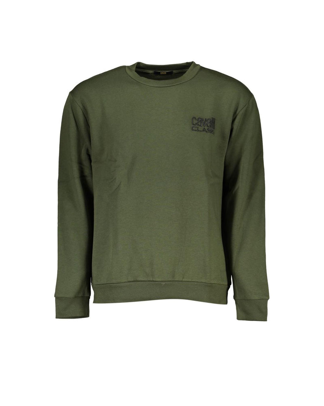Cavalli Class Men's Green Cotton Sweater - S