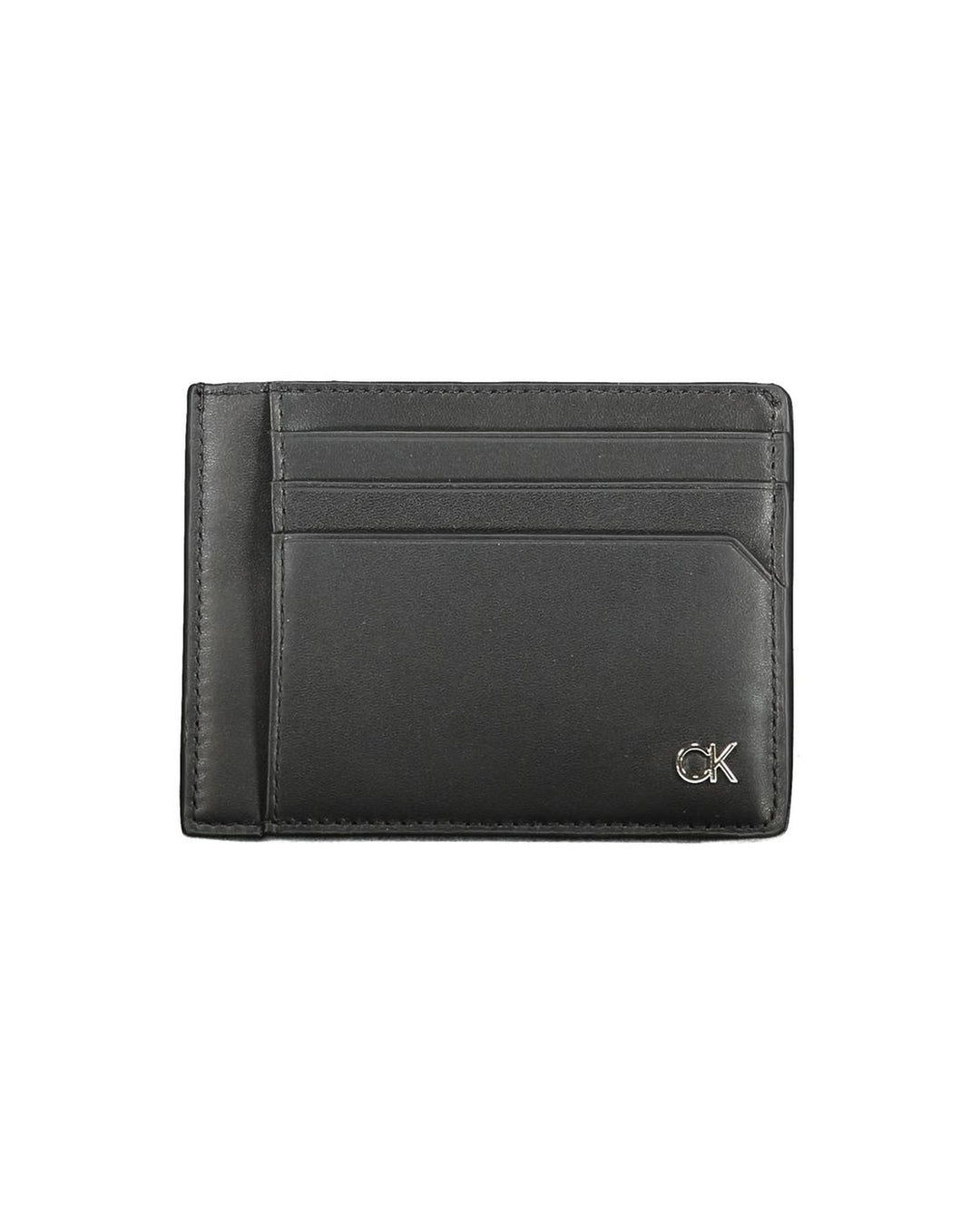 Calvin Klein Men's Black Leather Wallet - One Size