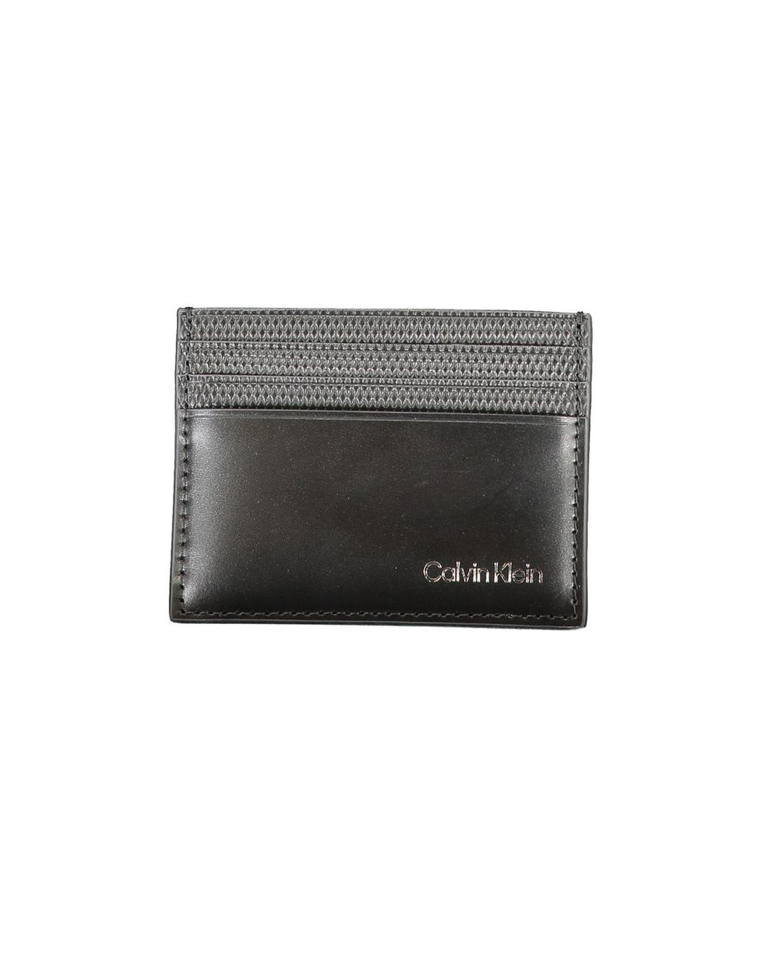 Calvin Klein Men's Black Leather Wallet - One Size