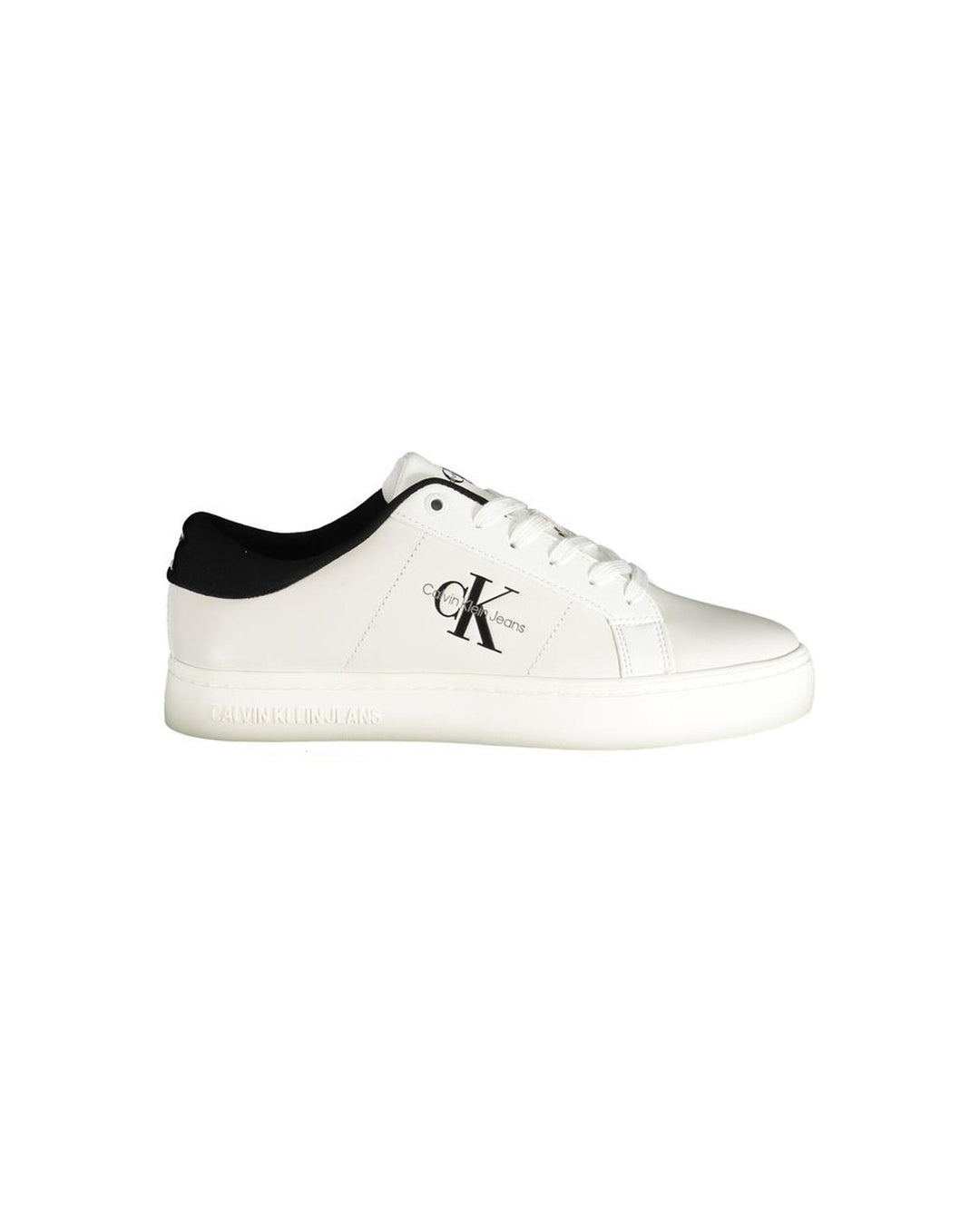 Calvin Klein Women's White Polyester Sneaker - 39 EU