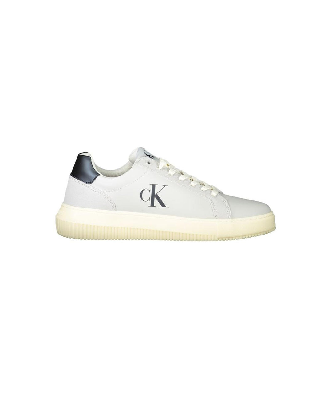 Calvin Klein Men's Gray Polyester Sneaker - 41 EU