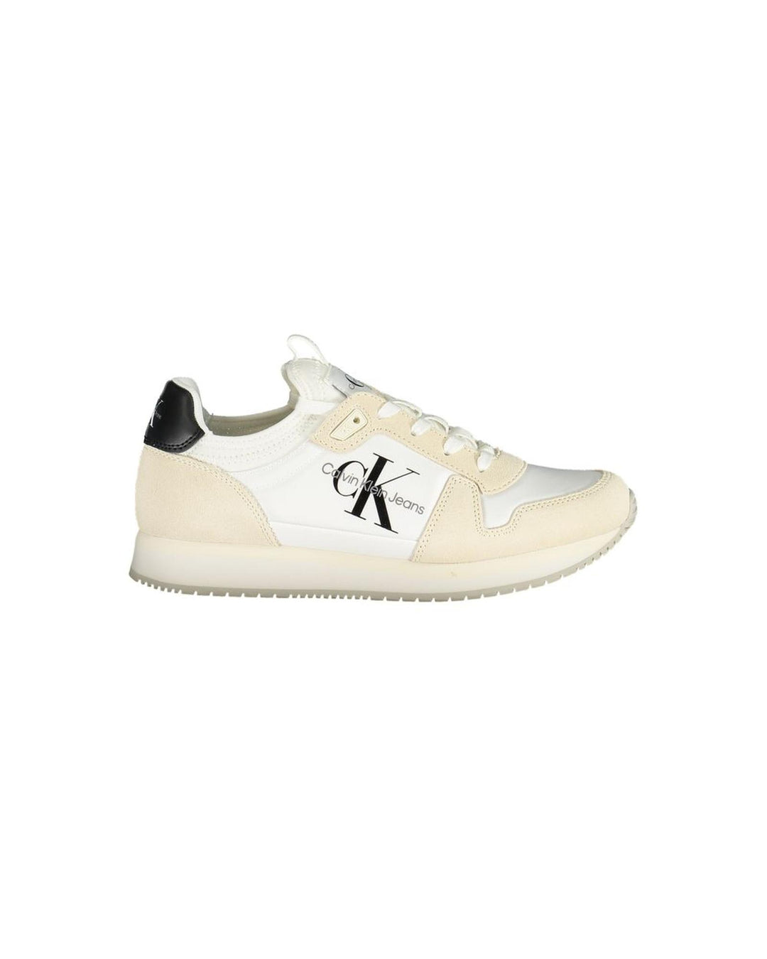 Calvin Klein Women's White Polyester Sneaker - 39 EU
