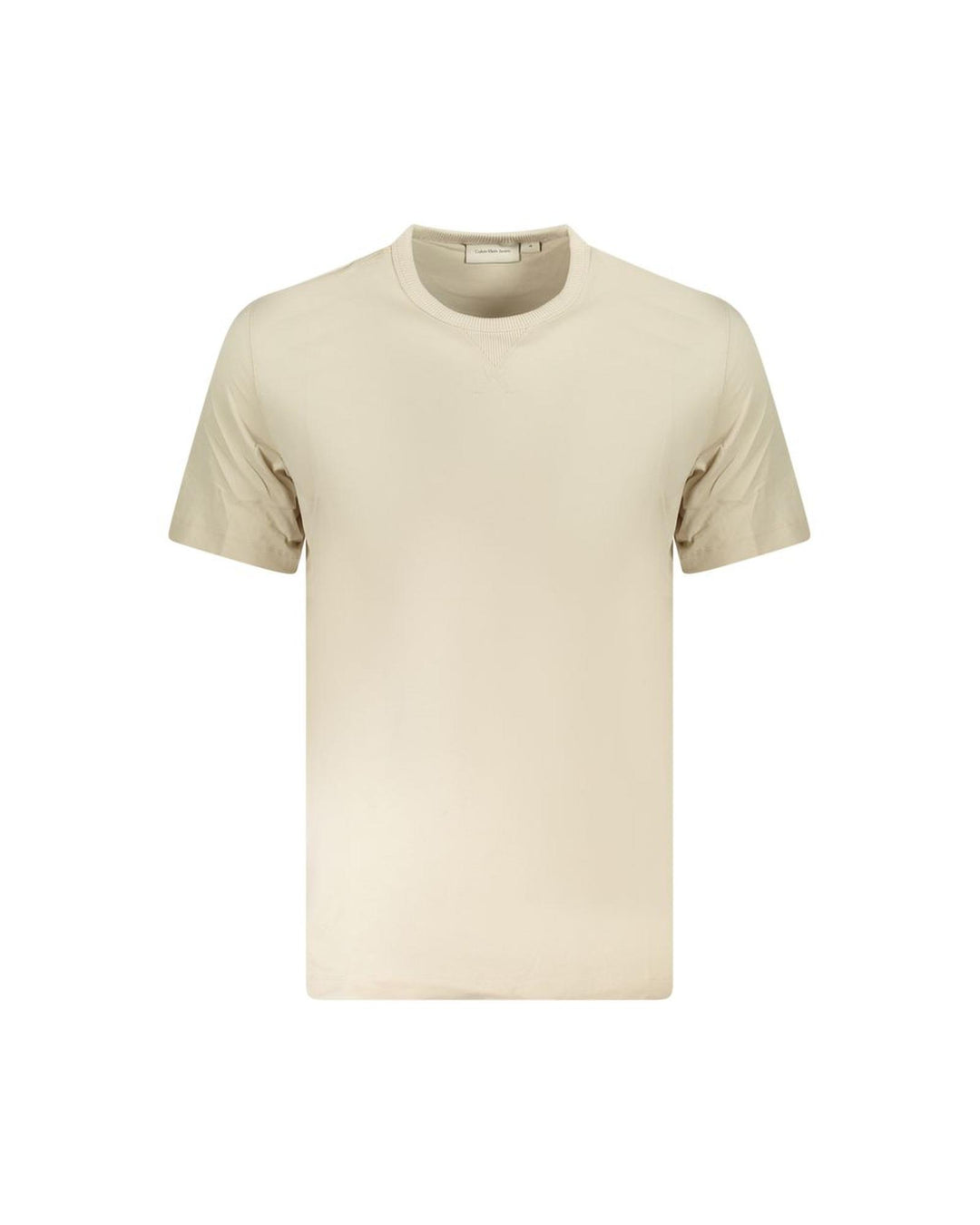 Calvin Klein Men's Beige Cotton T-Shirt - 2XL