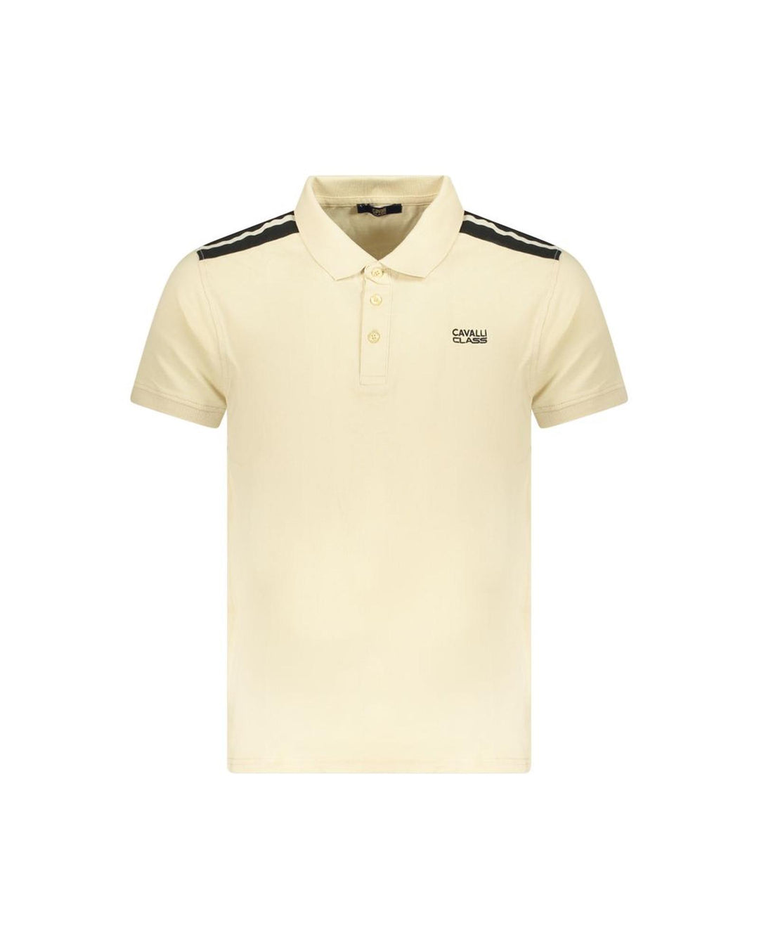 Cavalli Class Men's Beige Cotton Polo Shirt - XL