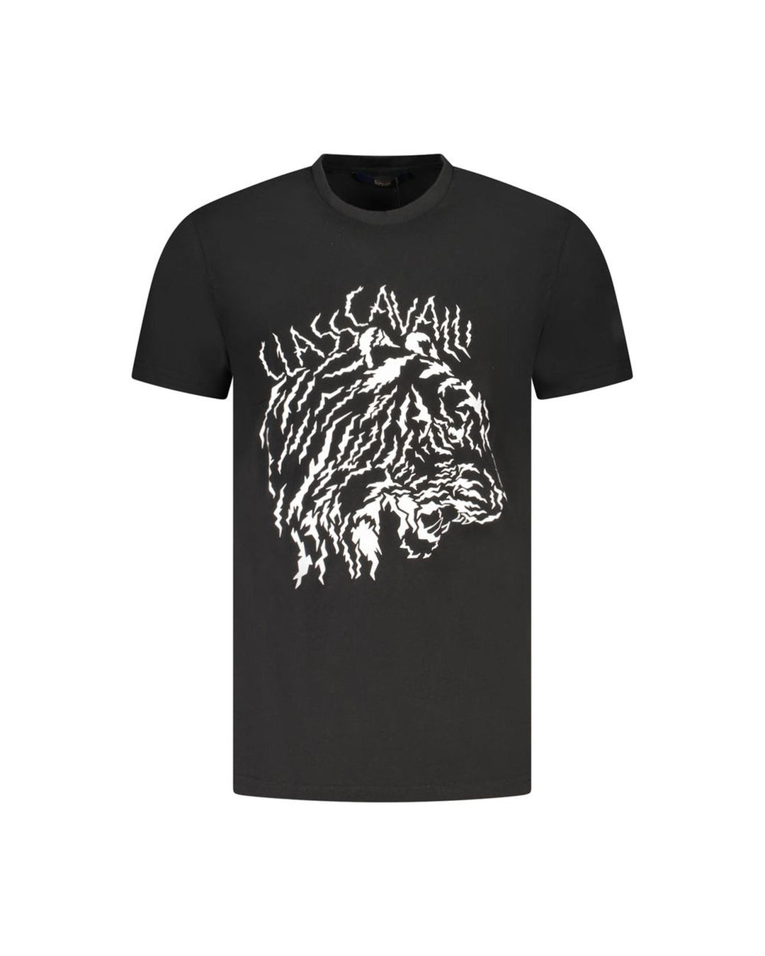 Cavalli Class Men's Black Cotton T-Shirt - L