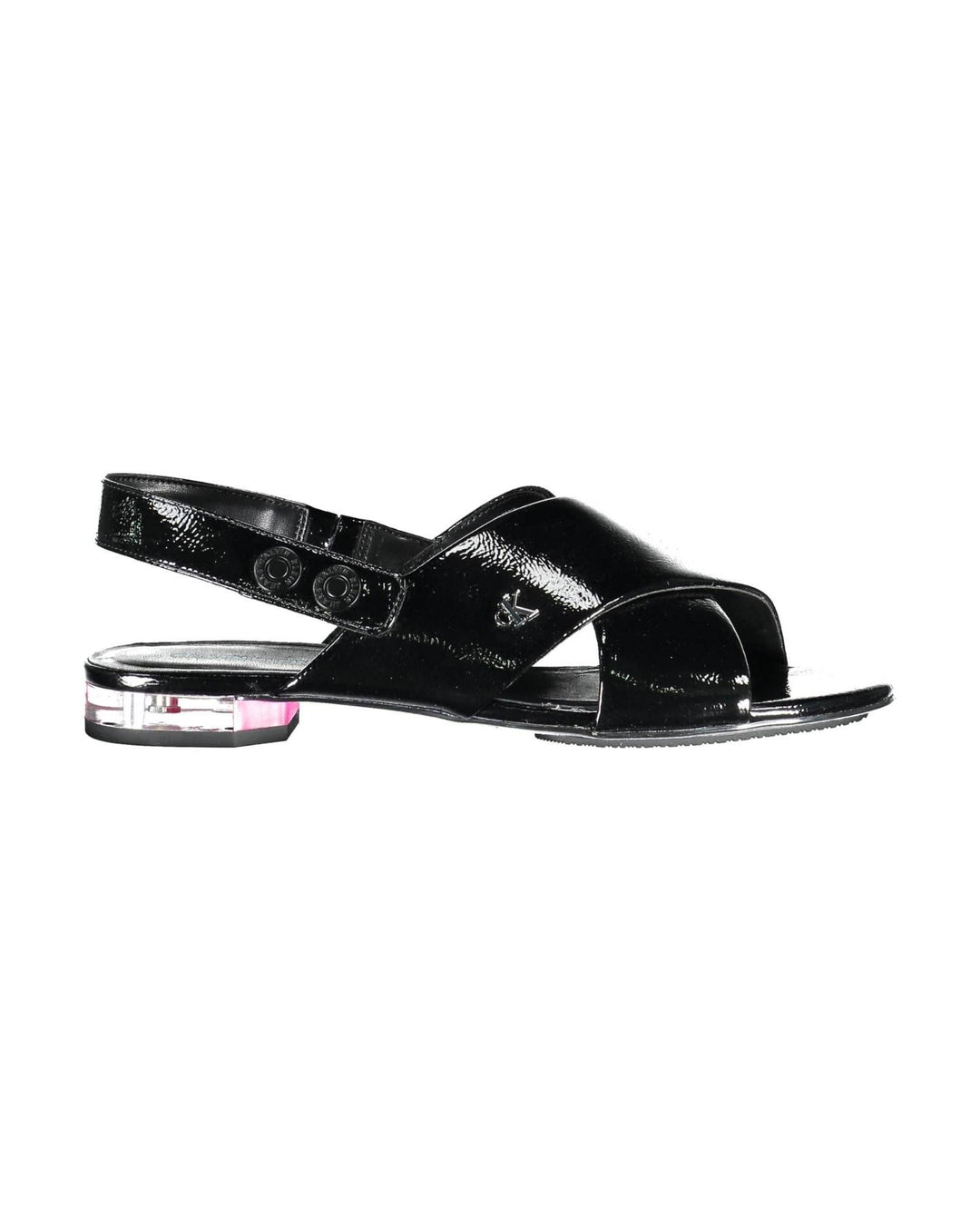 Calvin Klein Women's Black Polyethylene Sandal - 38 EU