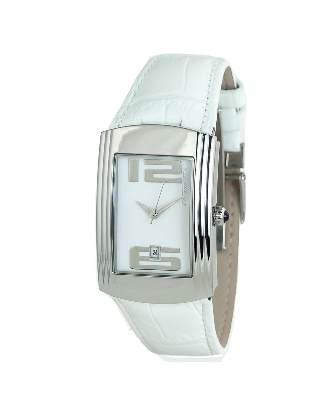 Chronotech Unisex's White Leather Watch - One Size