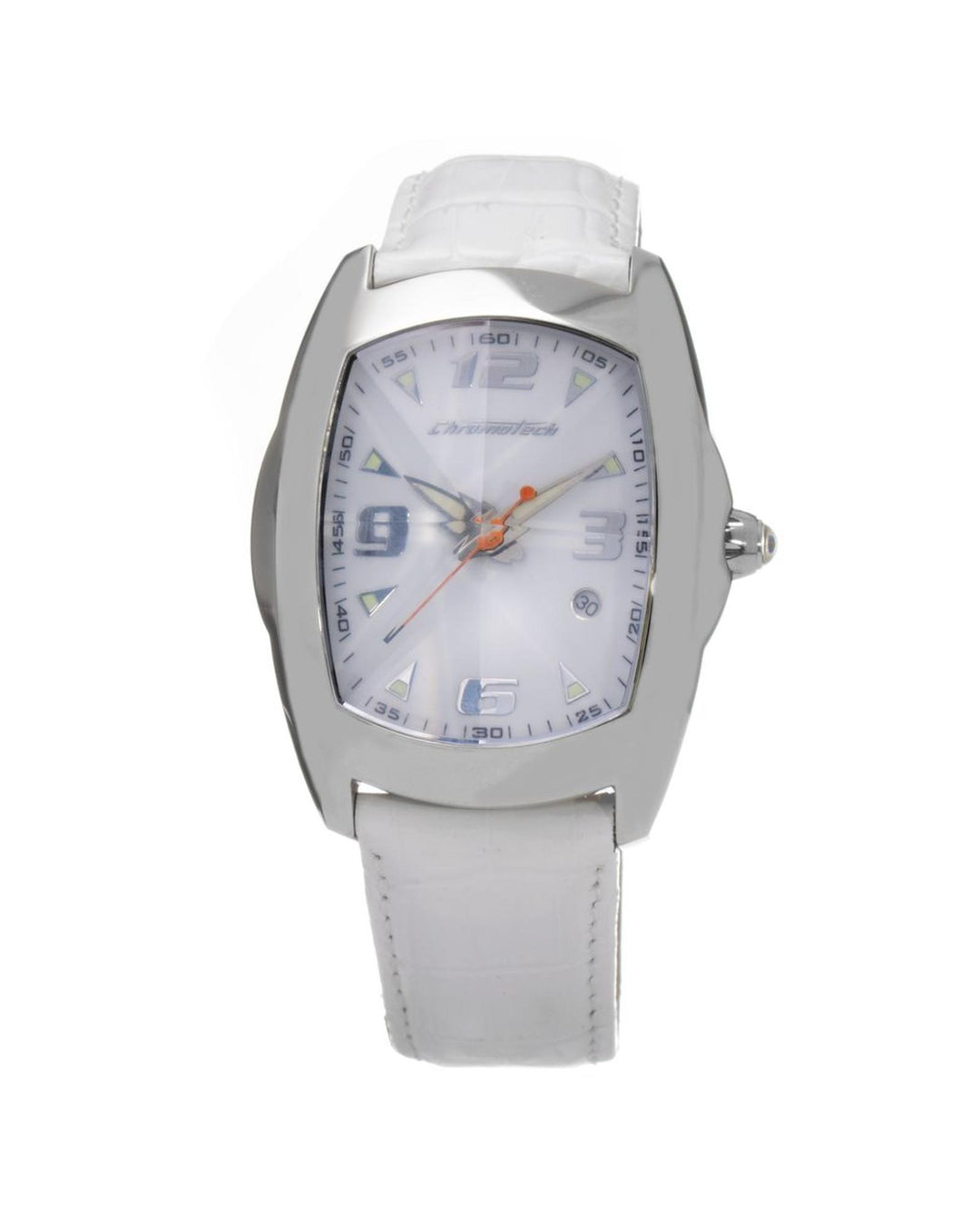 Chronotech Men's White Leather Watch - One Size