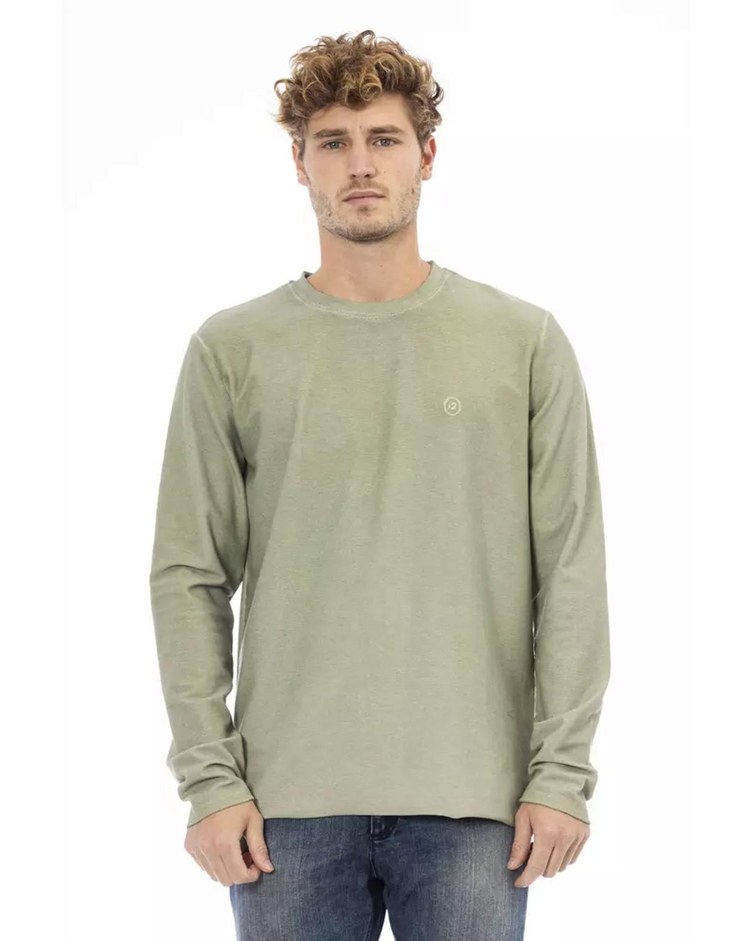 Embroidered Logo Crew Neck Sweater XL Men