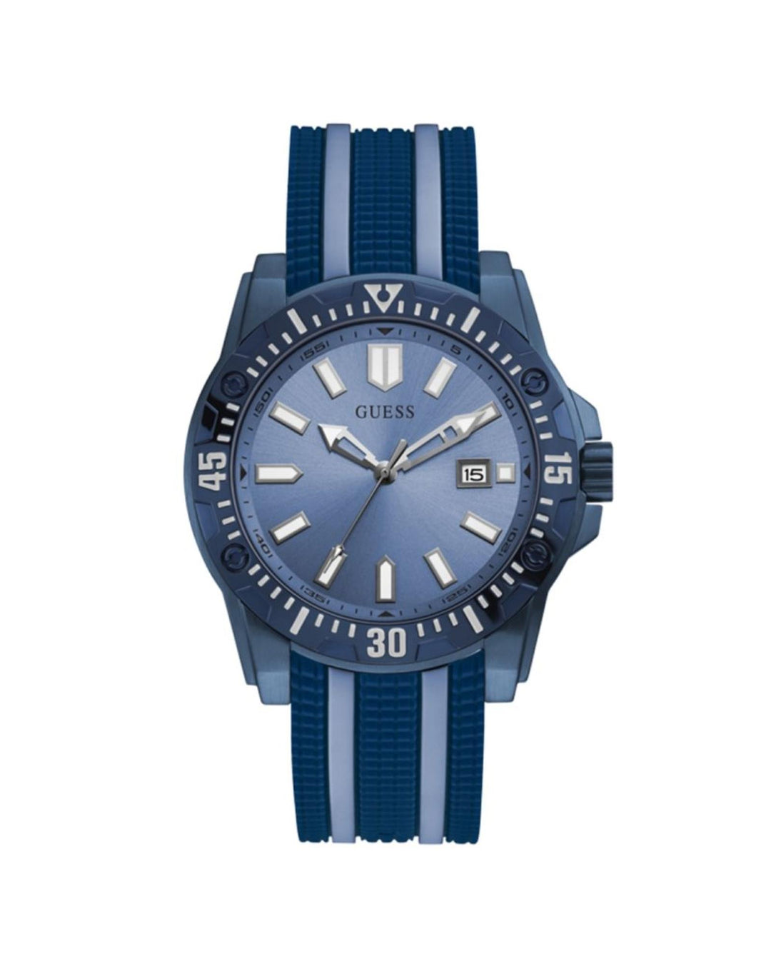 Guess Men's Blue Silicone Watch - One Size