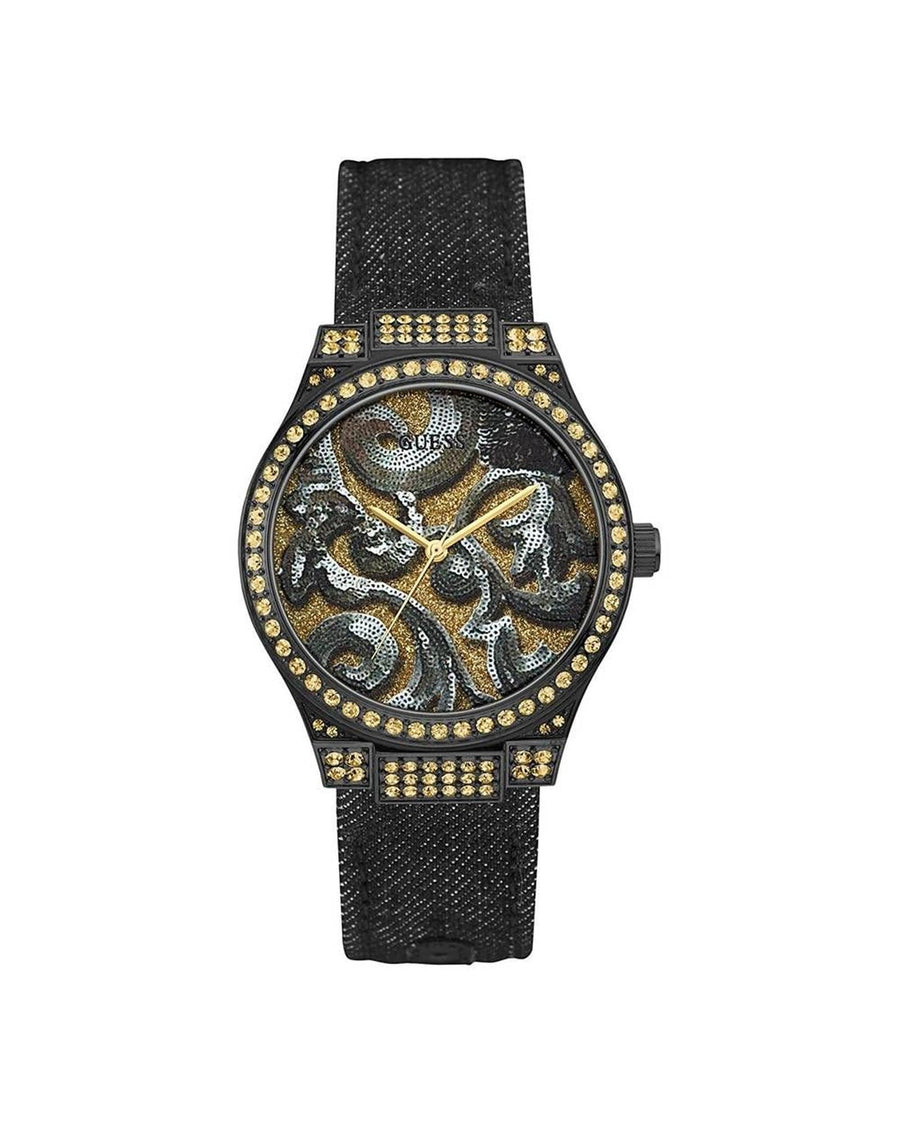 Guess Women's Black Textile Watch - One Size