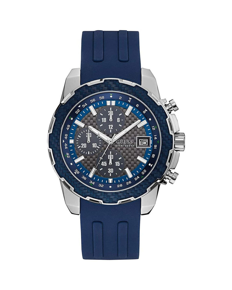 Guess Men's Blue Rubber Watch - One Size