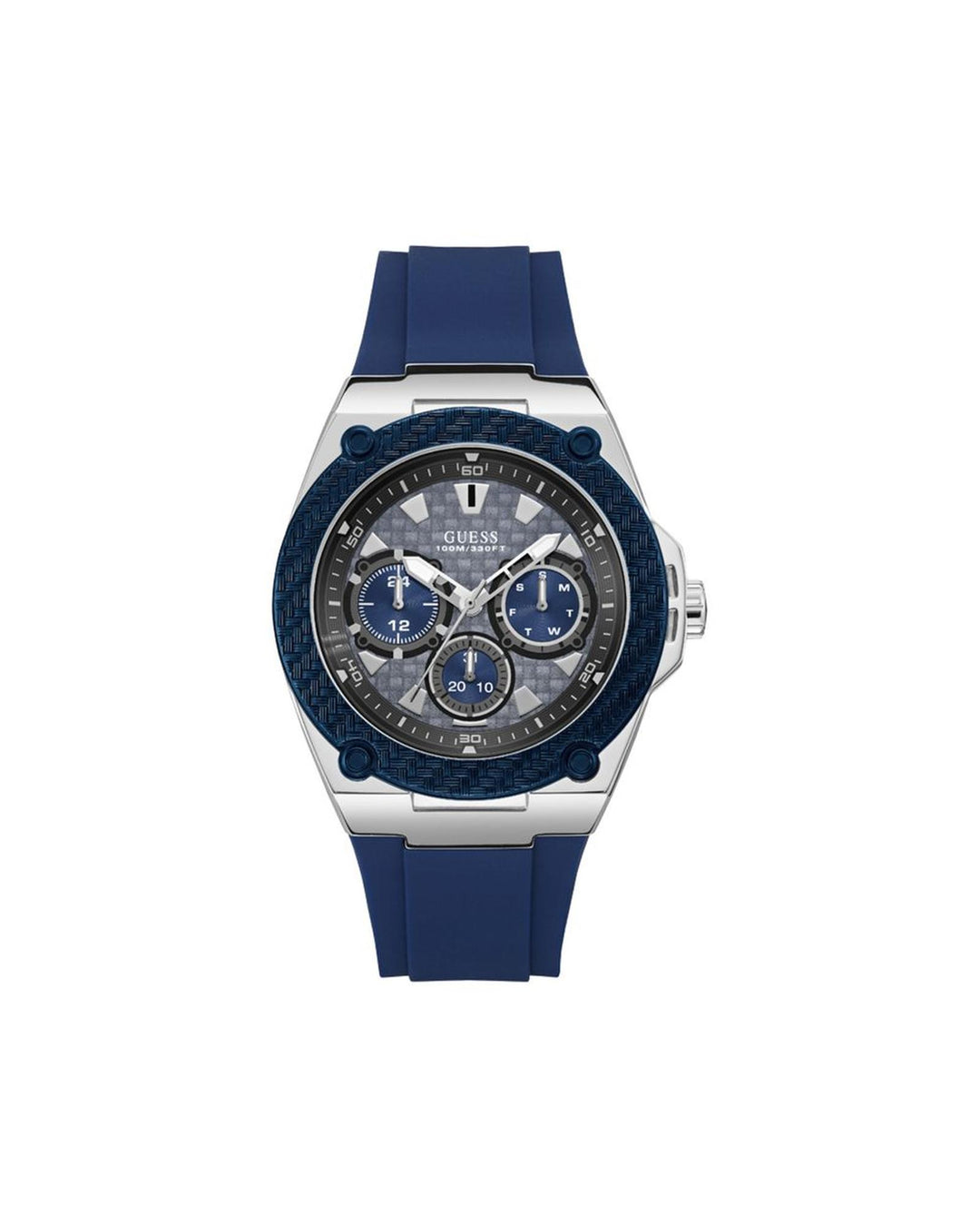 Guess Men's Blue Silicone Watch - One Size